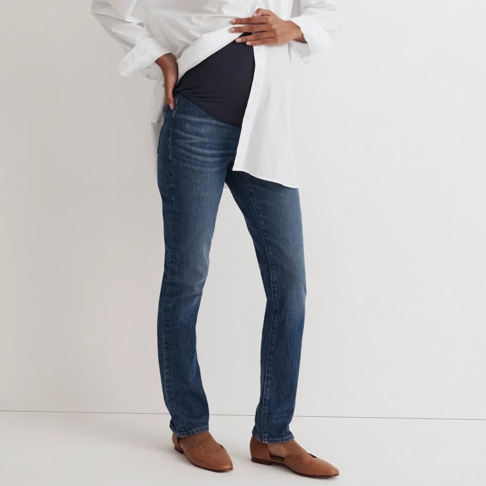 Madewell The Maternity Over-the-Belly Perfect Vintage Jean Decatur Wash Size 28
